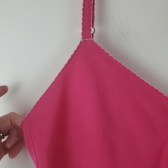 Natori Cruz Slip Dress Womens Small Pink V-neck Midi Length Adjustable Straps - Picture 10 of 10